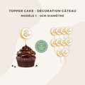 Cake topper - décoration pour gâteau et pâtisserie Eid Mubarak