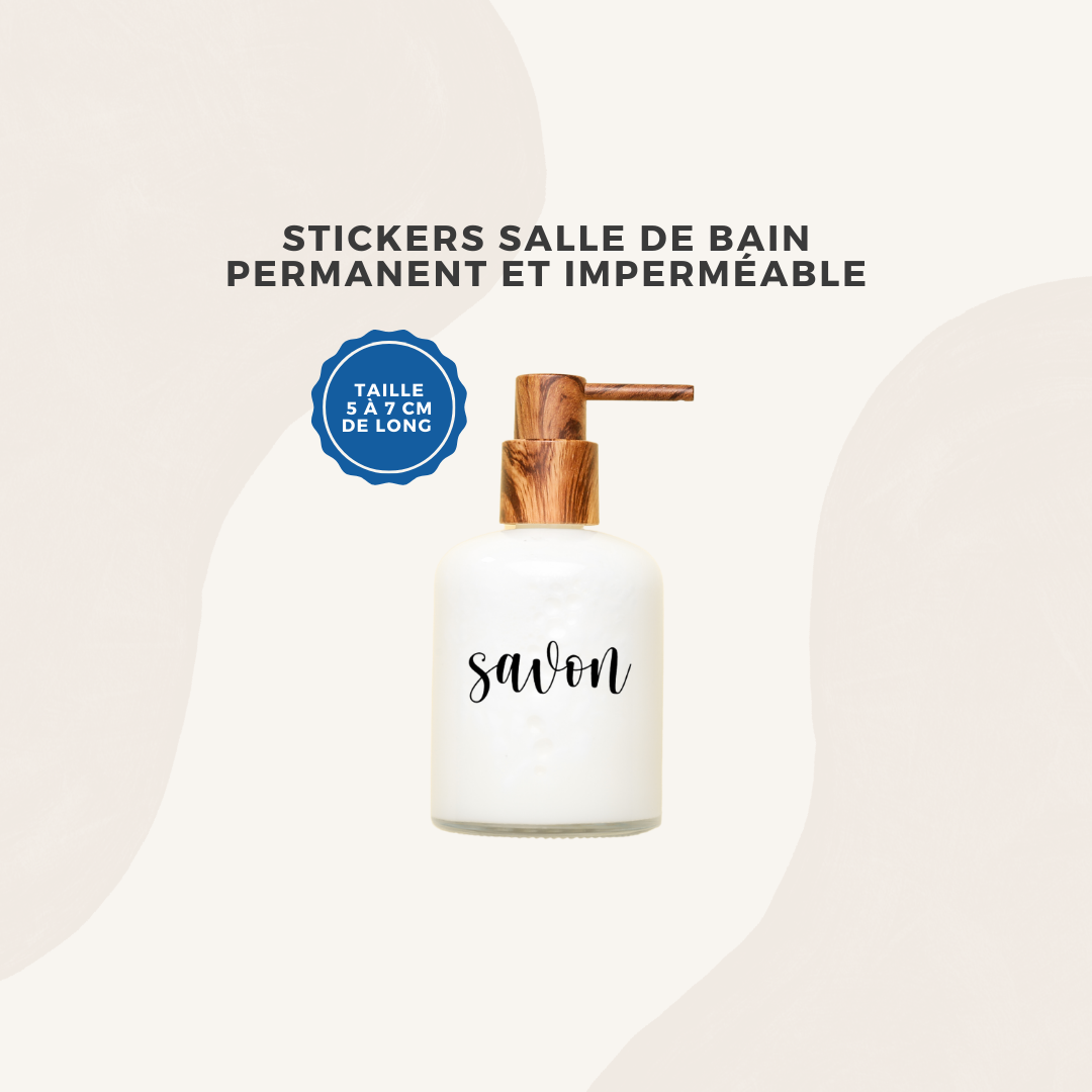 Stickers permanent pour salle de bain - tout type de supports