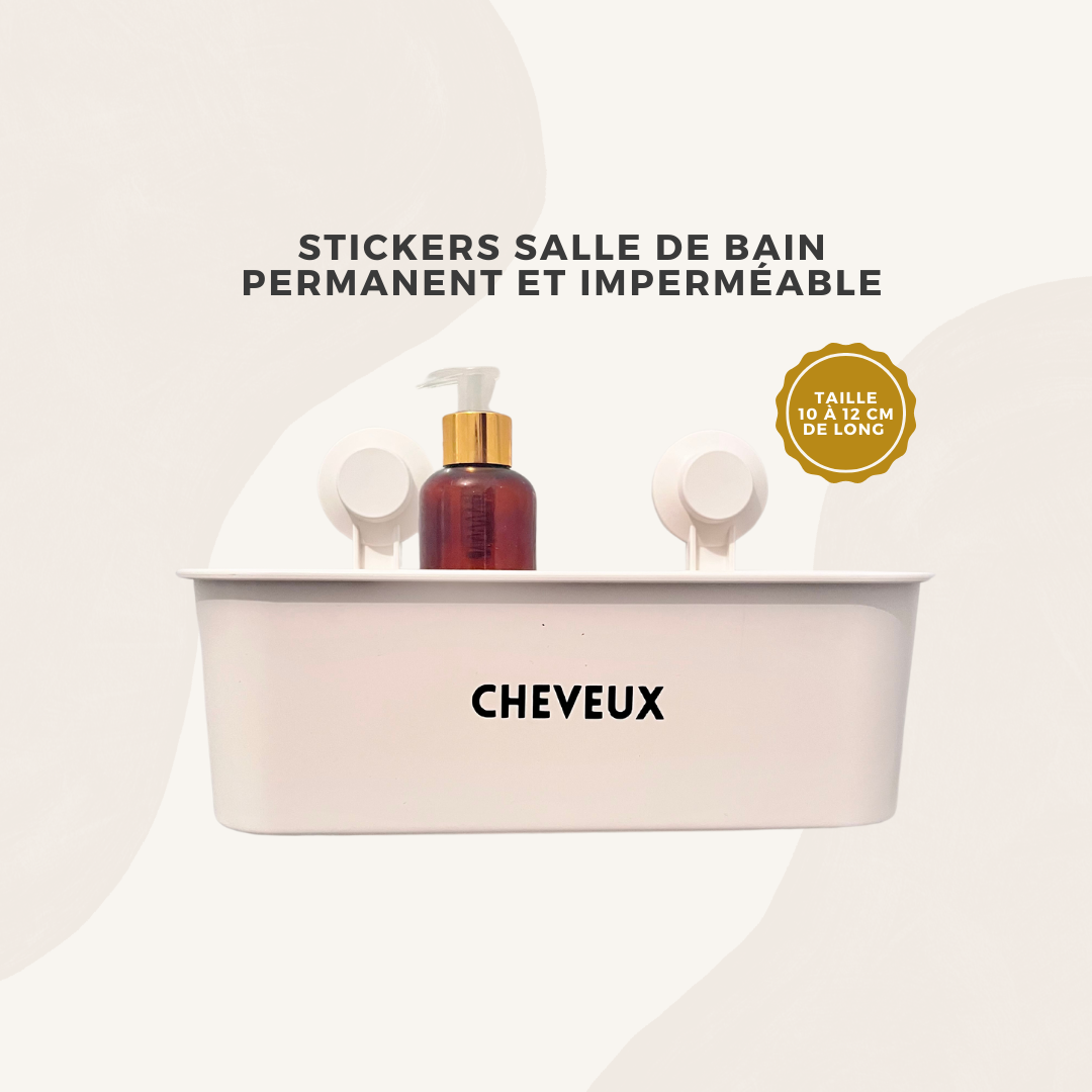 Stickers permanent pour salle de bain - tout type de supports
